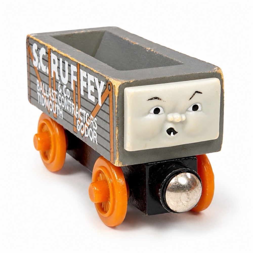 Thomas Wooden Railway S.C. Ruffey Troublesome Wood Ballast Cargo Car Train 2006